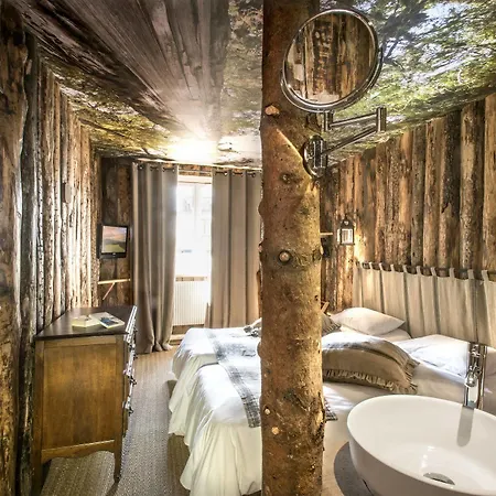 Hotel Le Rocher Blanc Albaret-Sainte-Marie Buitenkant foto